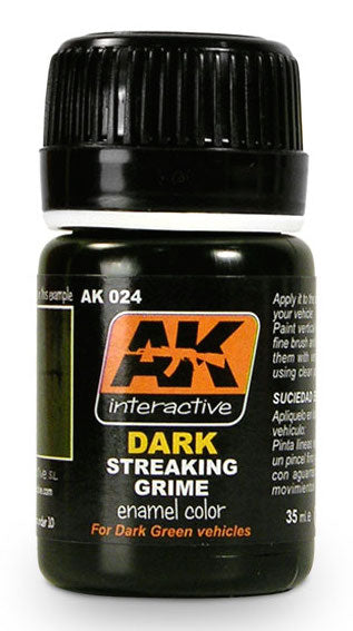 24 Dark Streaking Grime Enamel Paint 35ml Bottle - M R S Hobby Shop