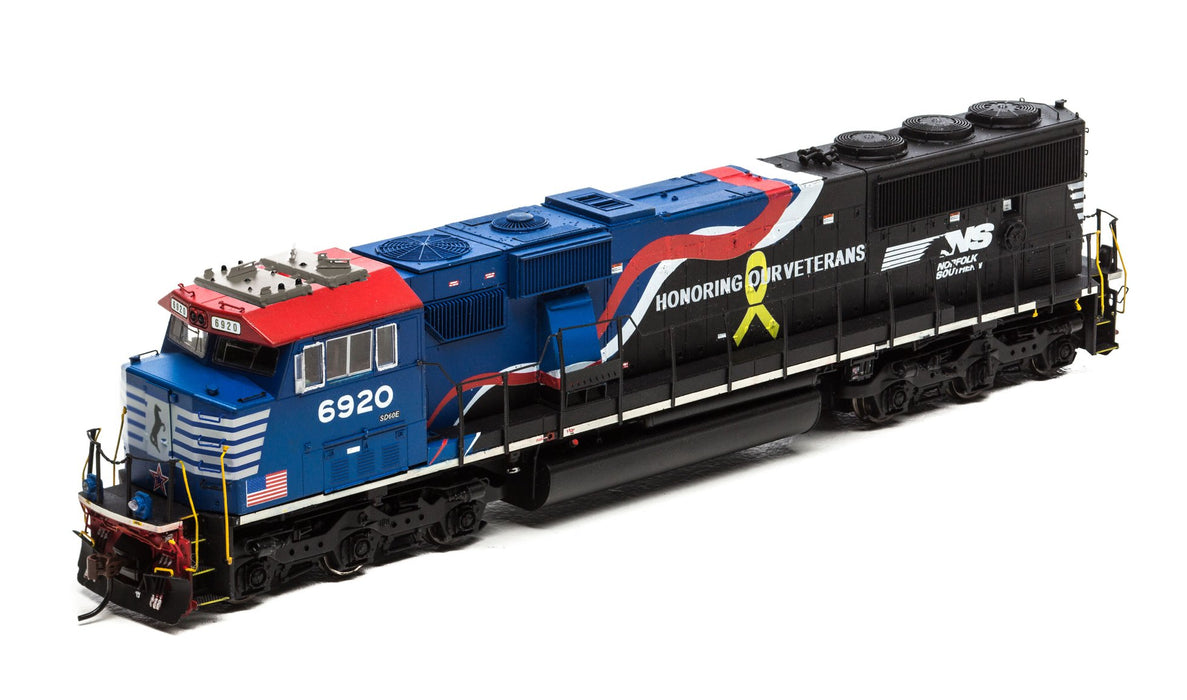 Athearn G654 Ho Scale Sd60e Norfolk Southern Veterans Ns 69 White Rose Hobbies