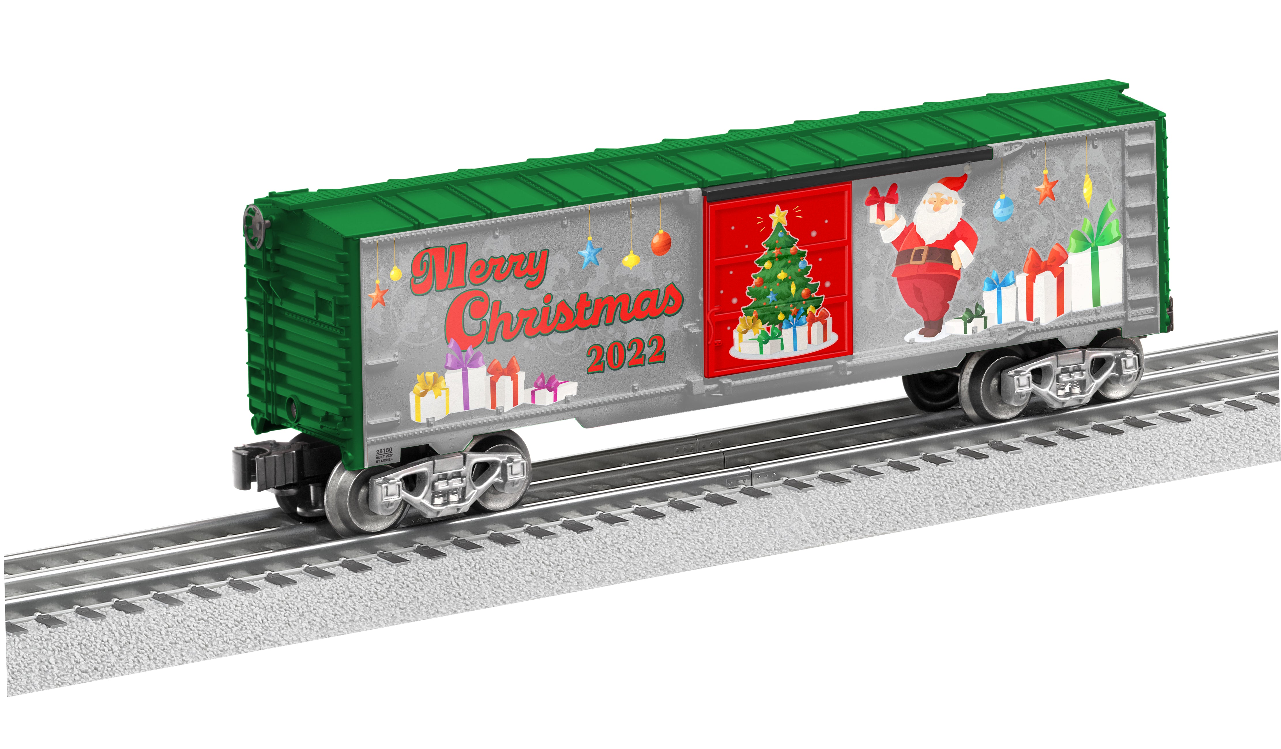 Lionel 2228150 O Gauge 2022 Christmas Boxcar — White Rose Hobbies