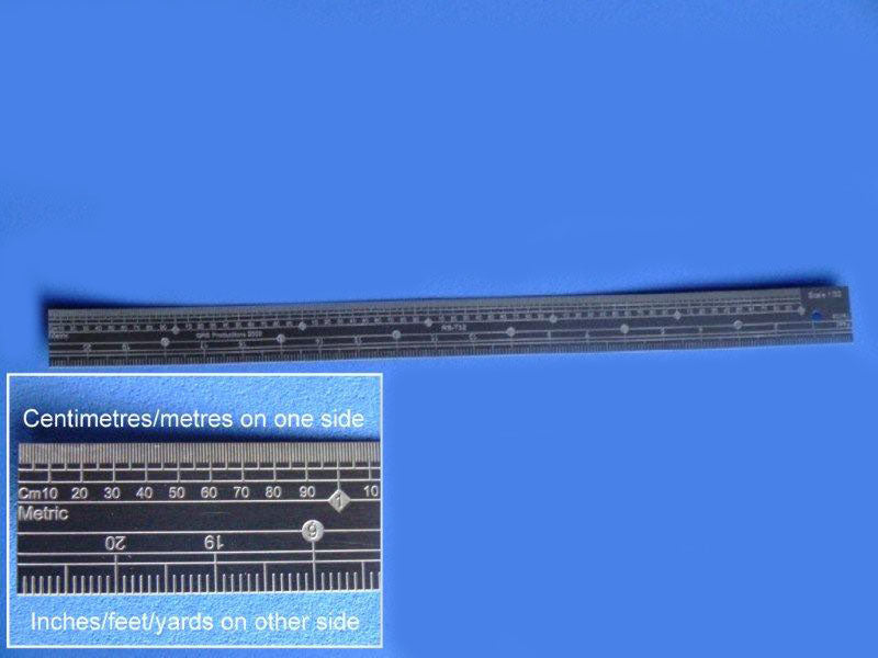 metric scale ruler 60