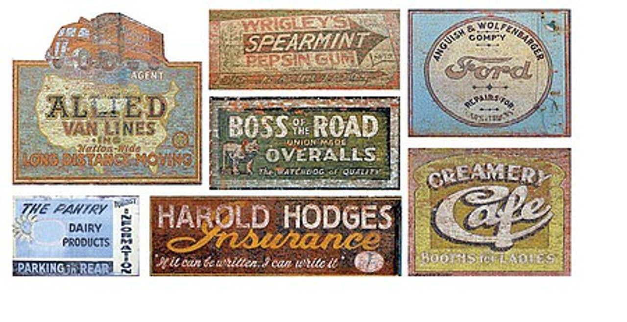 T2 Decals HOGHOS019 HO Scale Ghost Signs Decal Set #19 — White Rose Hobbies