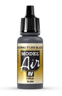 Vallejo 71.123 Model Air Acrylic Airbrush Paint Dark Grey RML42