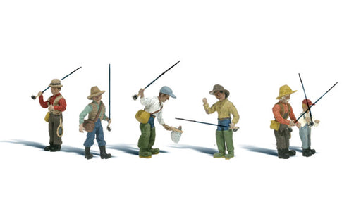 Woodland Scenics A1878 HO Scale Figures - Gone Fishing — White Rose Hobbies
