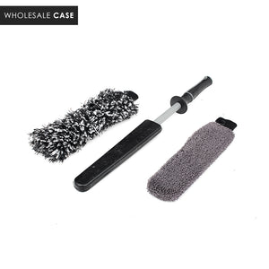 Kalumei Cleaning Brushes 1123 - Black Tire Cleaning Brush - Set of