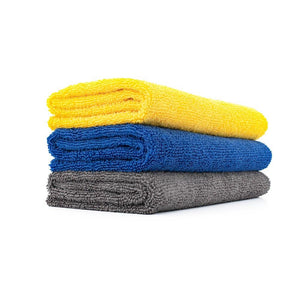 The Rag Company - Eagle Edgeless 350 (5-Pack) Professional Korean 7030 Blend Super Plush Microfiber Detailing Towels, 350gsm, 16in x 16in, Yellow