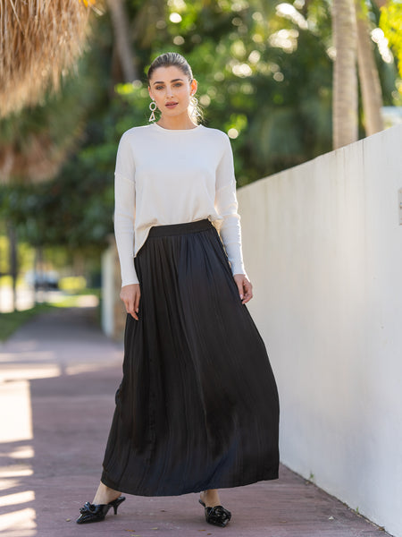 Melt The Lady Back Pleats Skirt Gray M ミニスカート | filmekimi