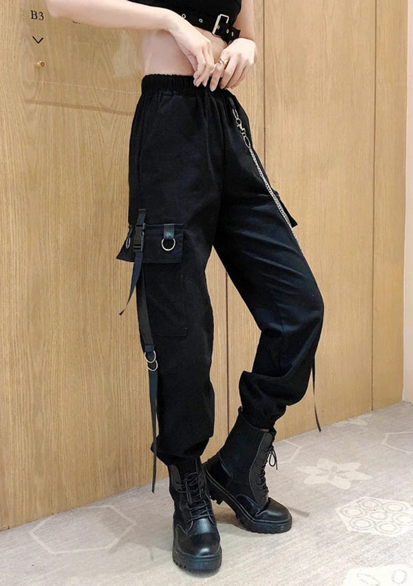 Chained Cargo Pants With Pockets – Msdark