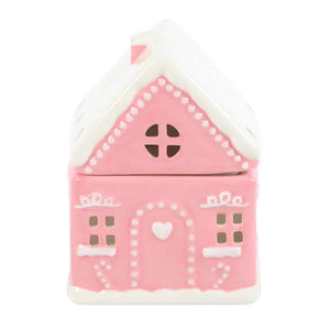 PINK GINGERBREAD HOUSE CHRISTMAS OIL BURNER - Purple Box Boutique