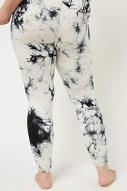 Trendsi Tye Dye Lace Cutout Leggings