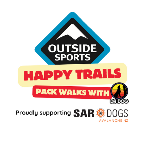 Outside Sports Happy Trail pack walks with Dr Dog