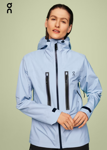 On womens running jacket