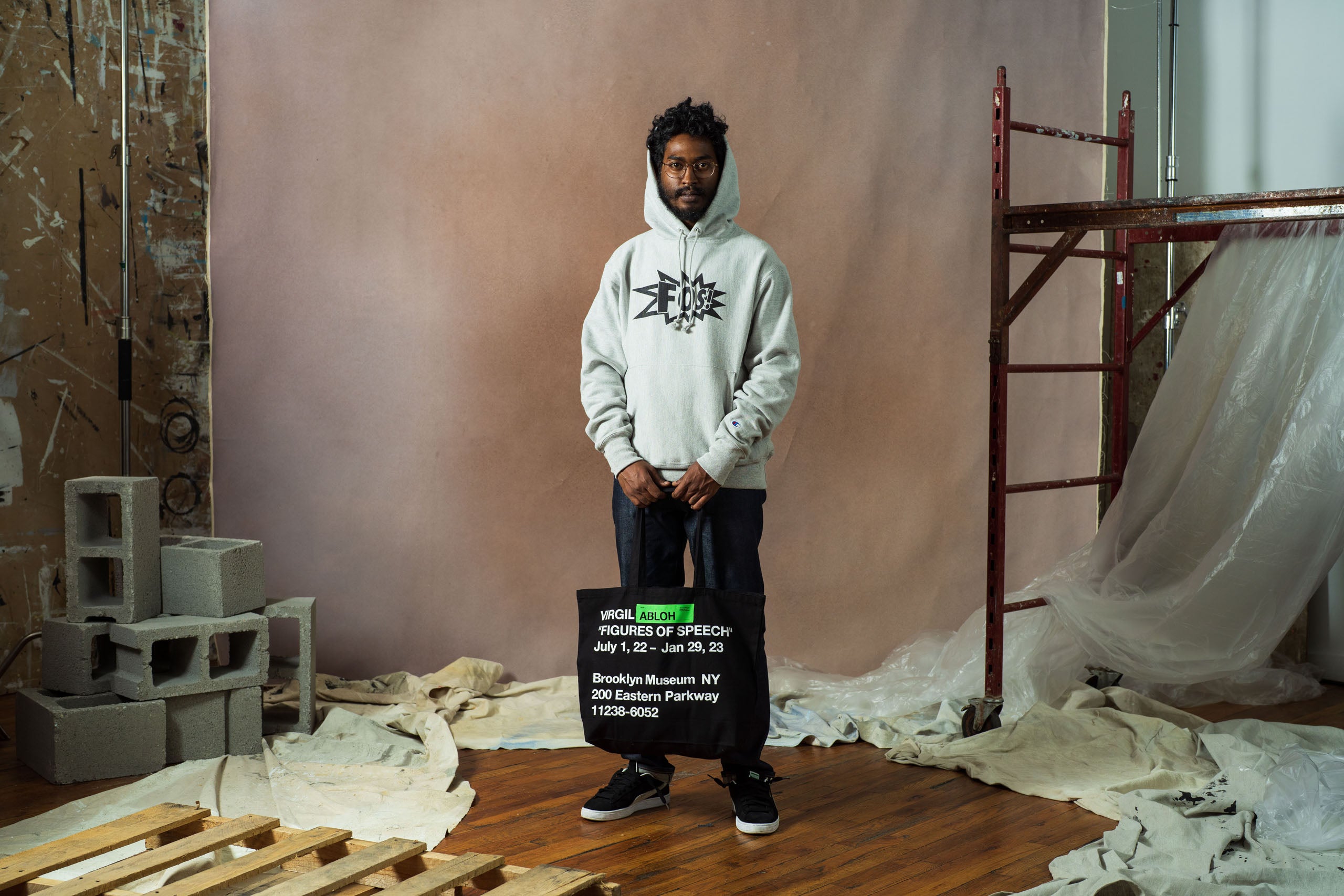 Virgil Abloh Brooklyn Museum FOS Cat Tote Natural - SS22 - US