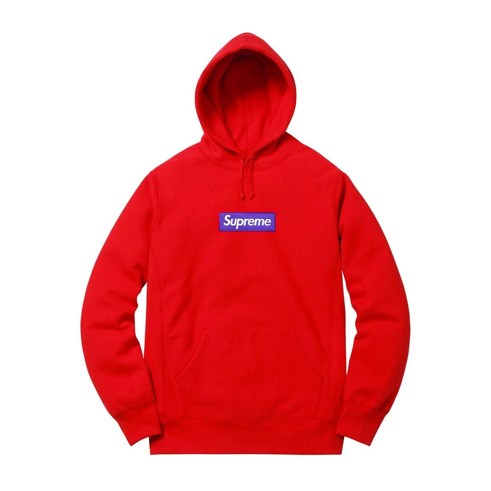 Supreme Box Logo Hooded Sweatshirt (FW17) Red Large - The Shoe Club