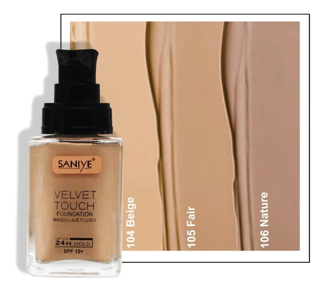 Maquillaje Líquido VELVET r1093 Touch | SANIYE – ForYou Cosméticos