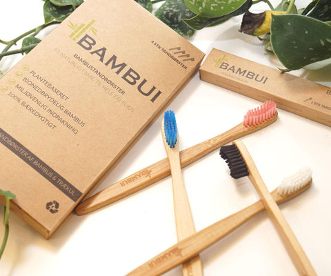 Bæredygtige bambus tandbørster