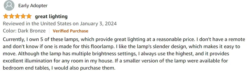Brightech Sky LED Torchiere Floor Lamp User Reviews
