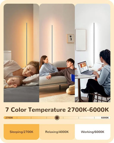 EDISHINE LED Corner Floor Lamp