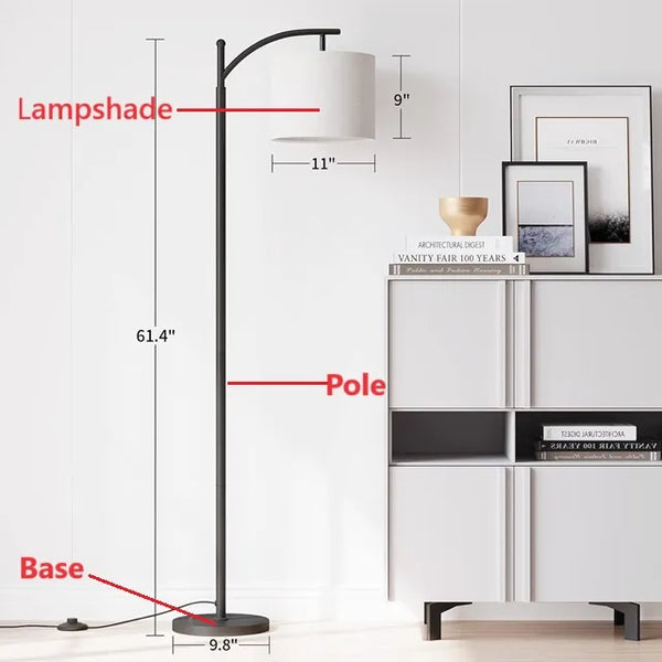 Floor lamp structure and size