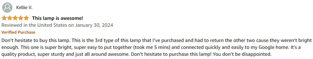 Govee RGBICWW Cylinder Floor Lamp Amazon User Reviews