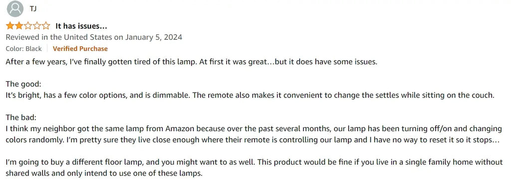 JOOFO Sky LED Floor Lamp Amazon User Reviews