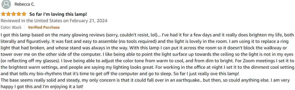 JOOFO Sky LED Floor Lamp Amazon User Reviews