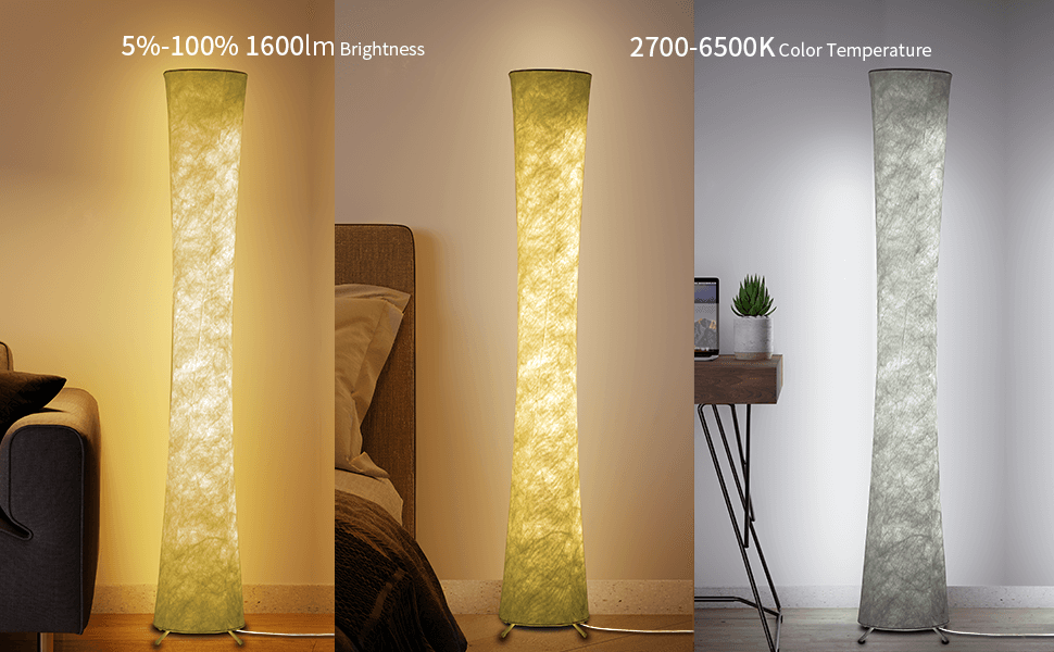 RGBCW floor lamp color temperature