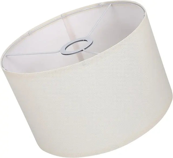 Round linen lampshade