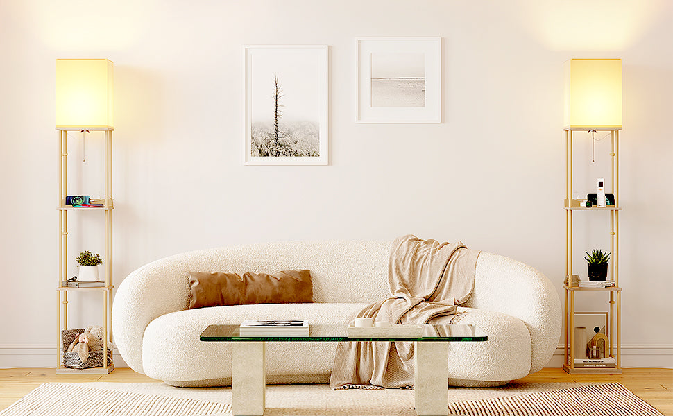 Shelf Floor Lamp III in the living room