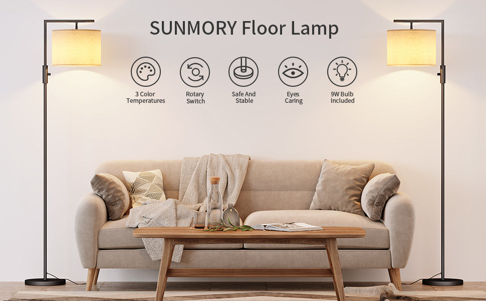 SUNMORY 7-Form Modern Floor Lamp