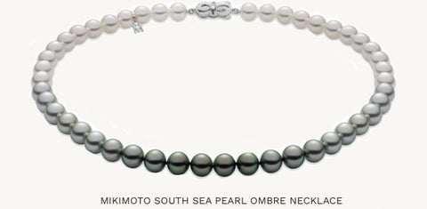 mikimoto ombre south sea pearl necklace
