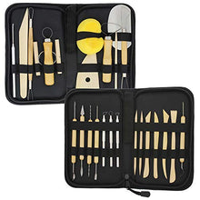 Load image into Gallery viewer, U.S. Art Supply 26-Piece Pottery &amp; Clay Sculpting Tool Sets with Canvas Cases
