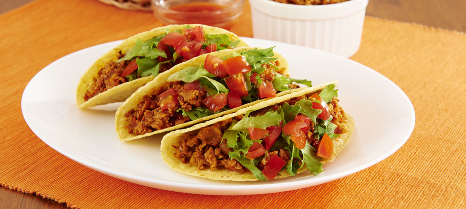 Healthy Vegan Recipe: Taco with Soy Meat