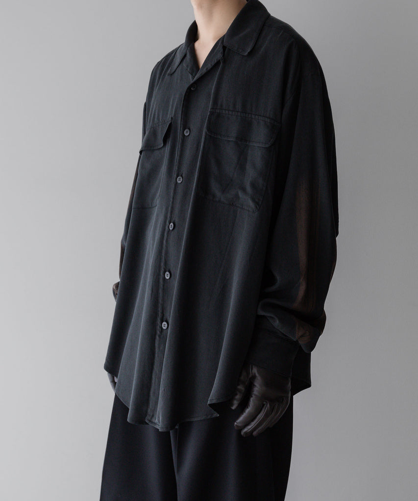 I'm here: アイムヒアーの I'm41:FJ025 Drawing : L/S SHIRT BLACK