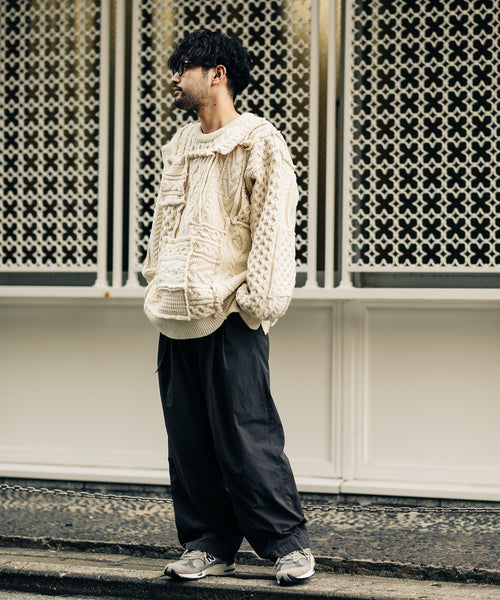 stein oversized interlaced cable knit ls約73ｃｍ