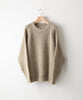 【INTÉRIM/インテリム】NATURAL WOOL HEAVY FISHERMAN - NATURAL BEIGE