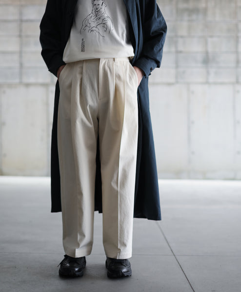 stein session 公式通販 ST.227-3 WIDE STRAIGHT TROUSERS