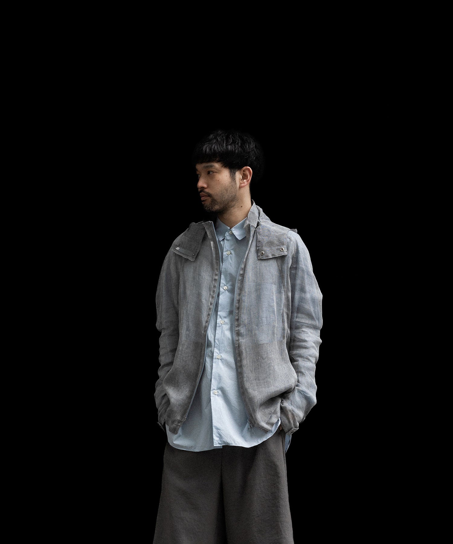OPPOSE DUALITY オポーズデュアリティのMOSQUITO NET PARKAのLIGHT GRAY公式通販サイトsession福岡セレクトショップ
