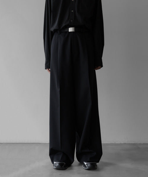 stein(シュタイン)の24SSコレクションEXTRA WIDE TROUSERS のBLACK