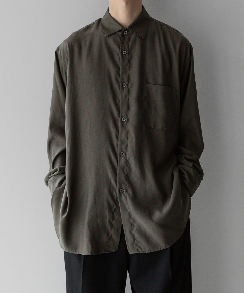 stein / シュタイン】OVERSIZED STANDARD SHIRT - MILITARY KHAKI