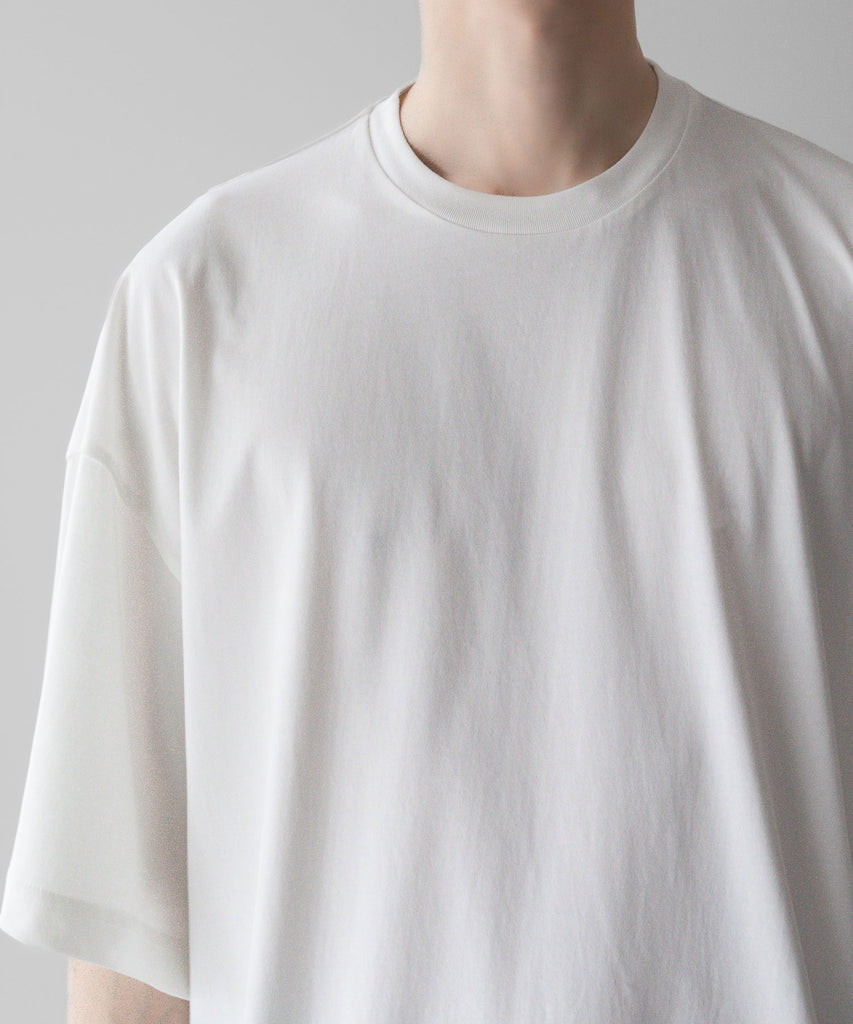 KANEMASA PHIL. 36G HIGH TWIST BALLOON TEE - EXCLUSIVE for sessionのWHITE