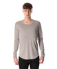 ATTACHMENT(アタッチメント)の23AWのSVIN CO RIB O-NECK L/S TEEのGRAY