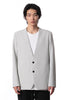 ATTACHMENT(アタッチメント)のPE STRETCH DOUBLE CLOTH COLLARLESS JACKETのL.GRAY