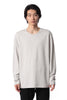 ATTACHMENT(アタッチメント)のCOTTON DOUBLE FACE SLIM FIT L/S TEEのL.GRAY