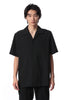 ATTACHMENT(アタッチメント)の24SSのPE COMPACT TWILL SLIM FIT OPEN COLLAR S/S SHIRTのBLACK