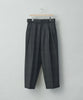 【stein/シュタイン】22AW BELTED WIDE STRAIGHT TROUSERS - CHARCOAL CHECK