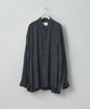 stein(シュタイン)の23SSコレクションのOVERSIZED CUPRO LS SHIRTのBLACK