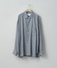 stein(シュタイン)の23SSコレクションのOVERSIZED CUPRO LS SHIRTのBLUE GREY