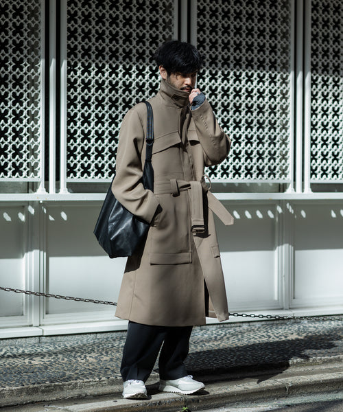 【UJOH/ウジョー】22AW 4POCKETS FRY COAT - MOCHA BROWN