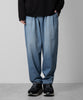 ATTACHMENT(アタッチメント)の11oz DENIM BELTED TAPERED FIT TROUSERSのNAVY