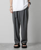 【ATTACHMENT】ATTACHMENT アタッチメントのPE COMPACT TWILL BELTED TAPERED FIT TROUSERS - GRAY 公式通販サイトsession福岡セレクトショップ